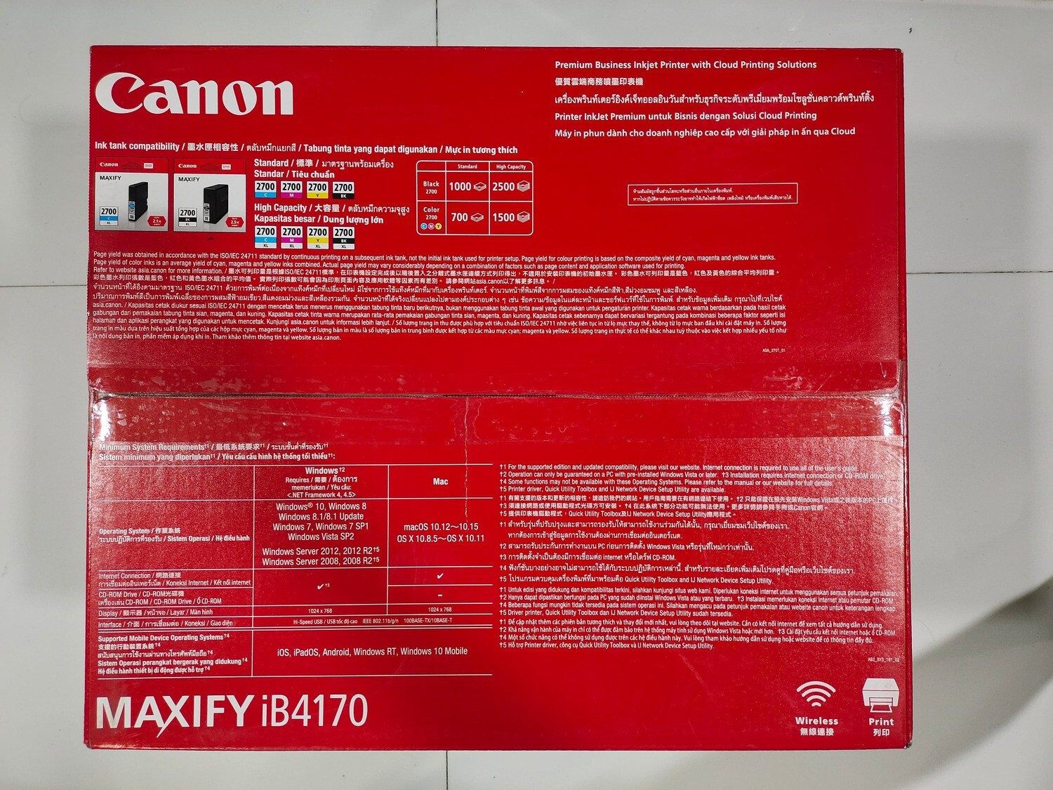 Canon iB4170 Color Single Function ink Printer Canon iB4170 Color Single Function ink Printer