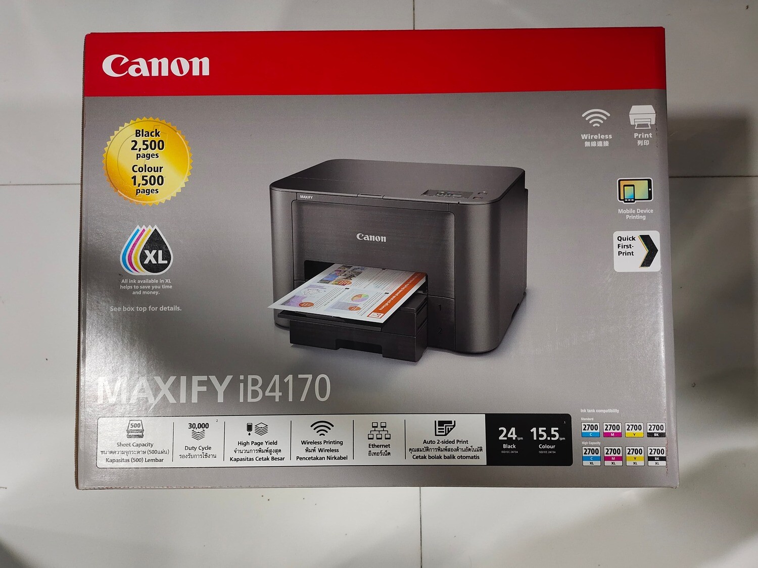 Canon iB4170 Color Single Function ink Printer Canon iB4170 Color Single Function ink Printer