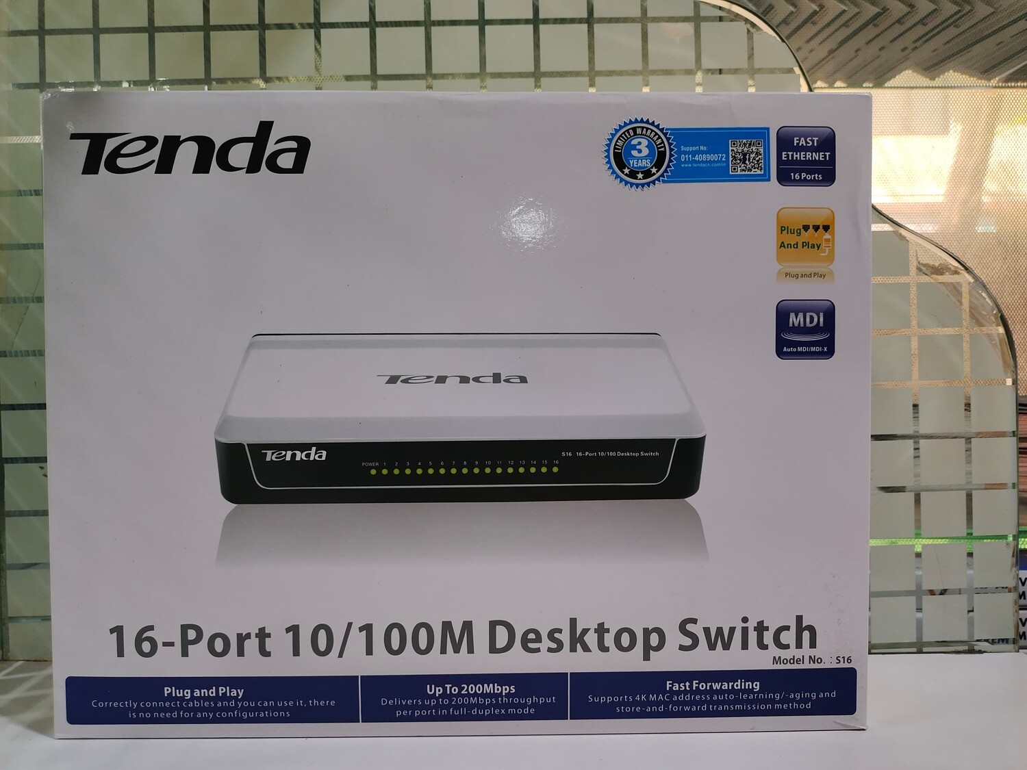 Tenda 16-Port Mini Ethernet Switch, TE-S16, 10/100Mbps Tenda 16-Port Mini Ethernet Switch, TE-S16, 10/100Mbps