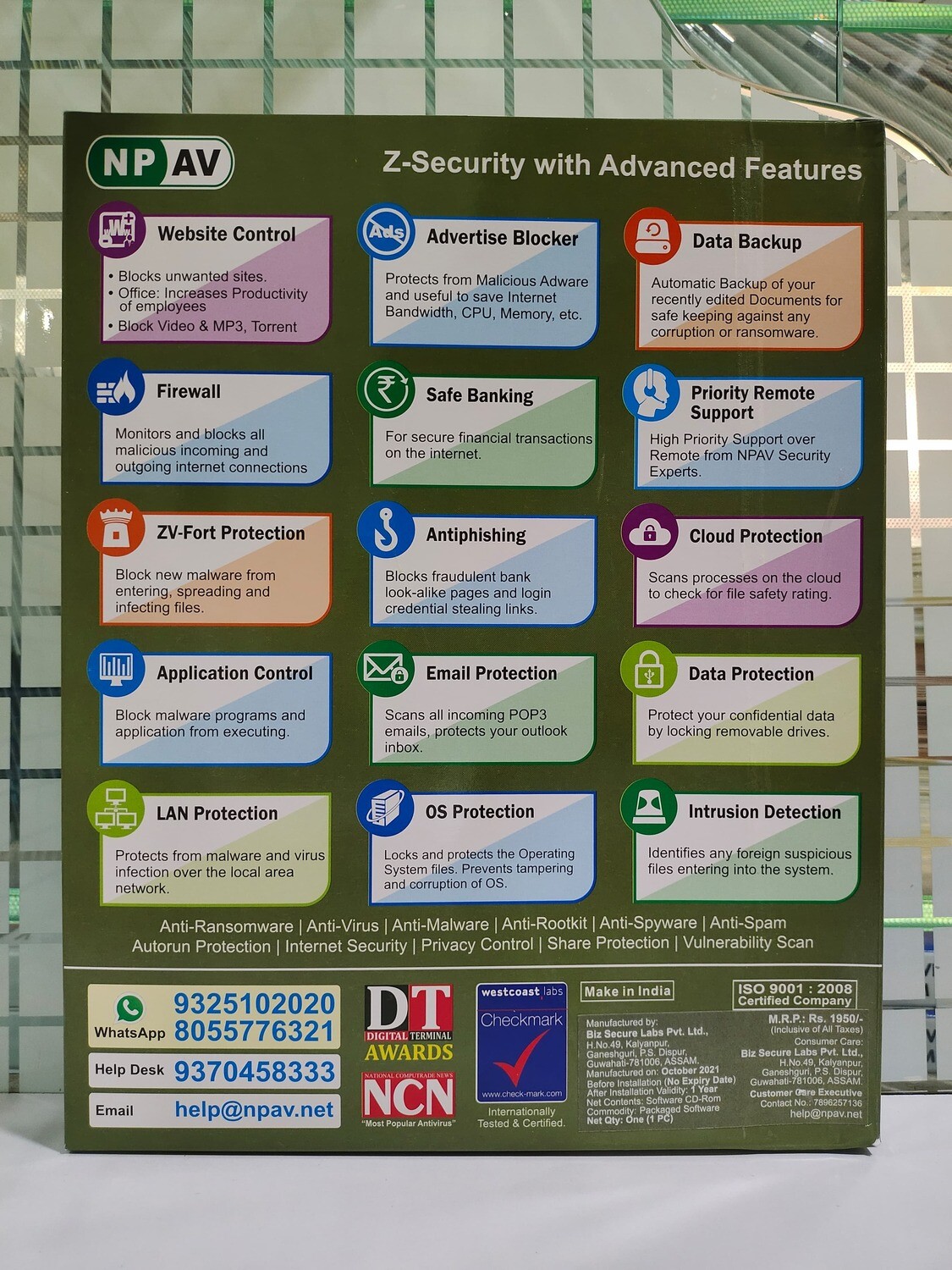 New, 1 User, 1 Year, Net Protector Z Security (NP-AV)