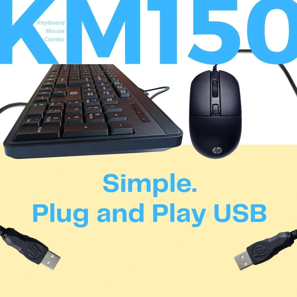 HP KM150 Wired Keyboard Mouse (Combo) HP KM150 Wired Keyboard Mouse (Combo)