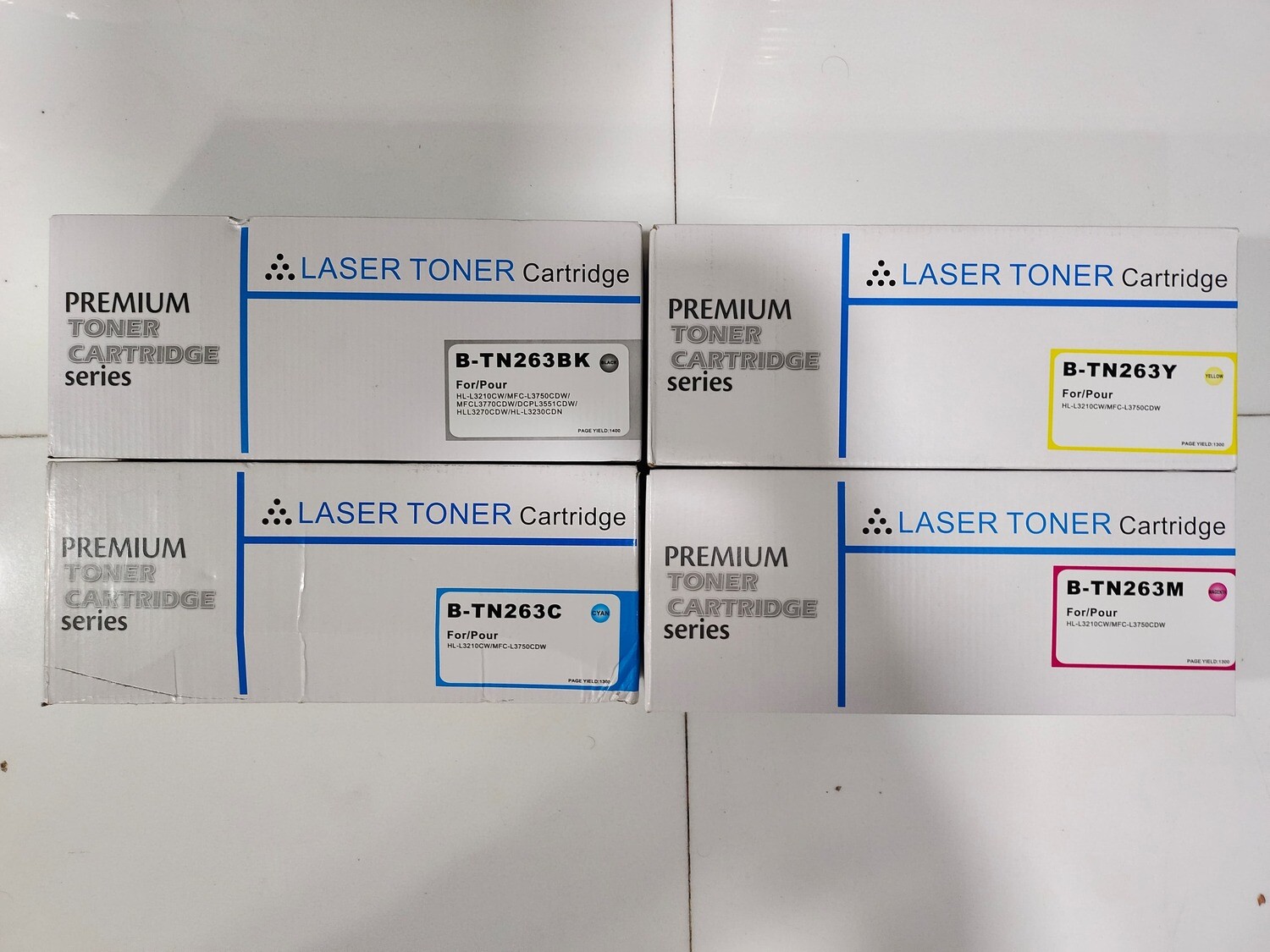 Compatible TN-263 Set of 4 Color Toner (Brother Printer) Compatible TN-263 Set of 4 Color Toner (Brother Printer)