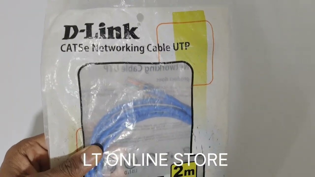 D-Link 2mtr Cat-5 Patch Cord Cable D-Link 2mtr Cat-5 Patch Cord Cable