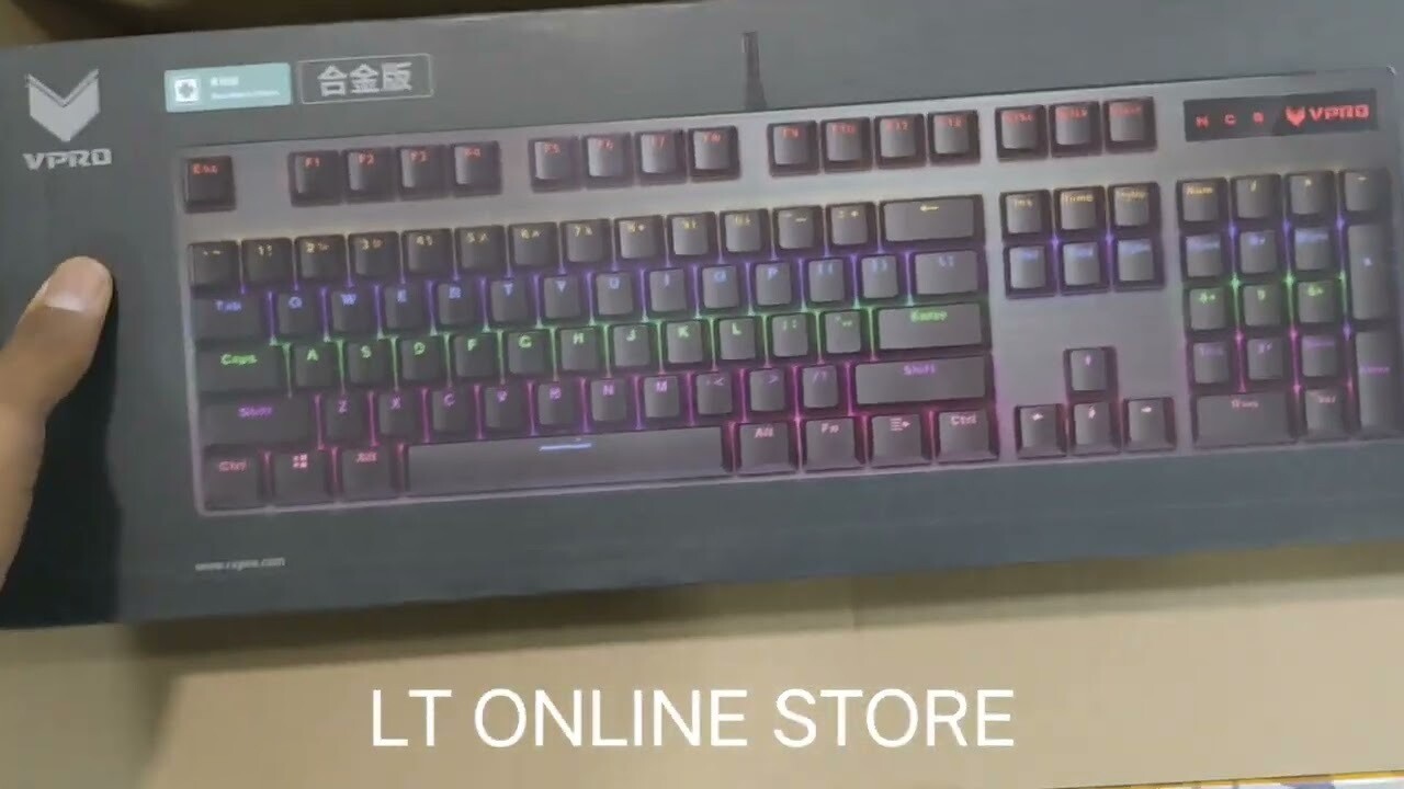 Rapoo V500 Pro Mechanical Gaming Keyboard, Black Rapoo V500 Pro Mechanical Gaming Keyboard, Black