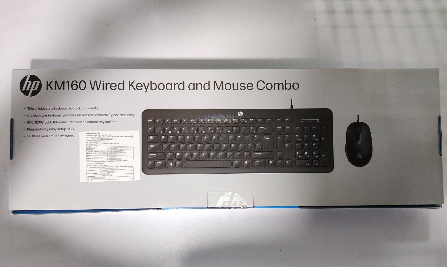HP KM160 Wired USB Desktop Keyboard (99Y13AA)