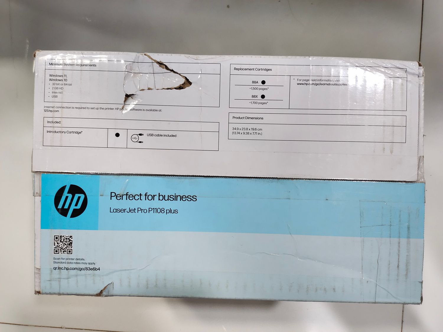 HP P1108 Plus 18ppm Laser Printer