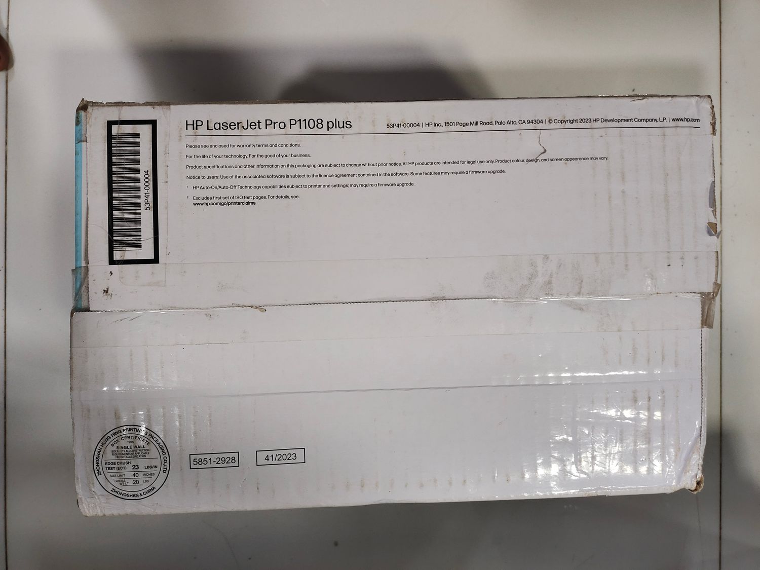 HP P1108 Plus 18ppm Laser Printer