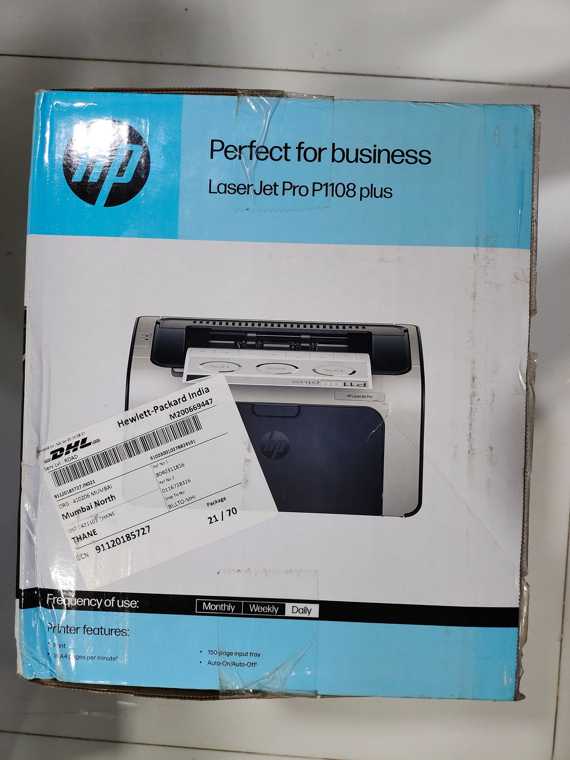 HP P1108 Plus 18ppm Laser Printer