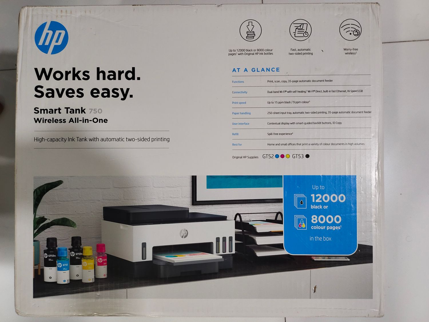 HP Smart Tank 750 WiFi Duplexer All-in-One Printer HP Smart Tank 750 WiFi Duplexer All-in-One Printer