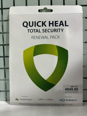 Renewal, 2 User, 3 Year, Quick Heal Total Security