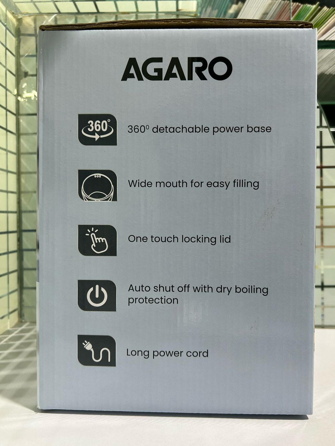 AGARO Elegant Electric Kettle (1.8 L, Black)