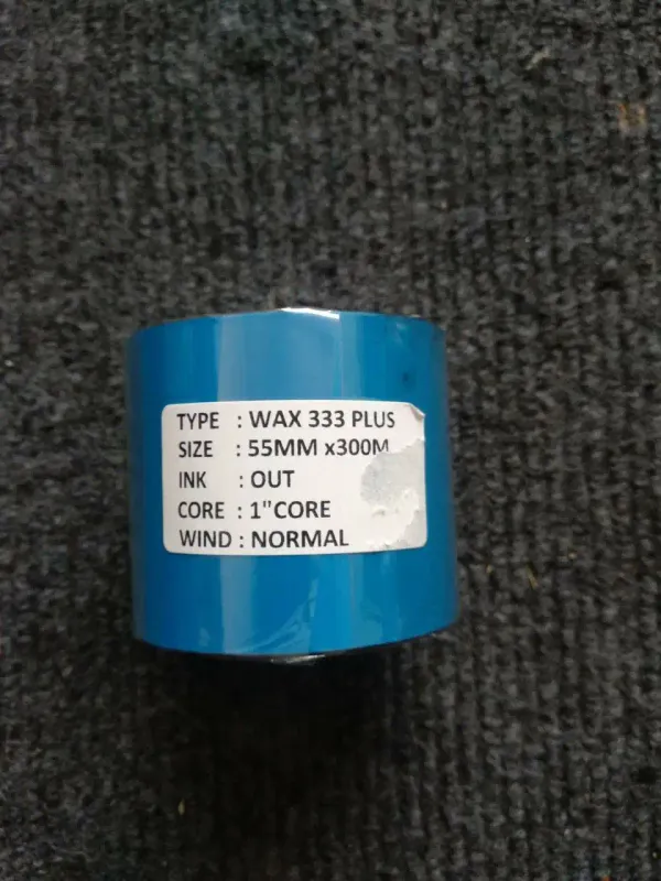 Wax 333 Plus 55X300m Thermal Transfer Wax Ribbon