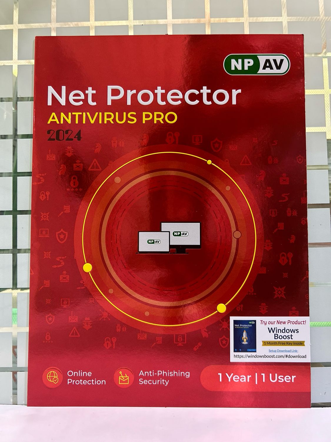 New, 3 User, 1 Year, Net Protector Antivirus Pro