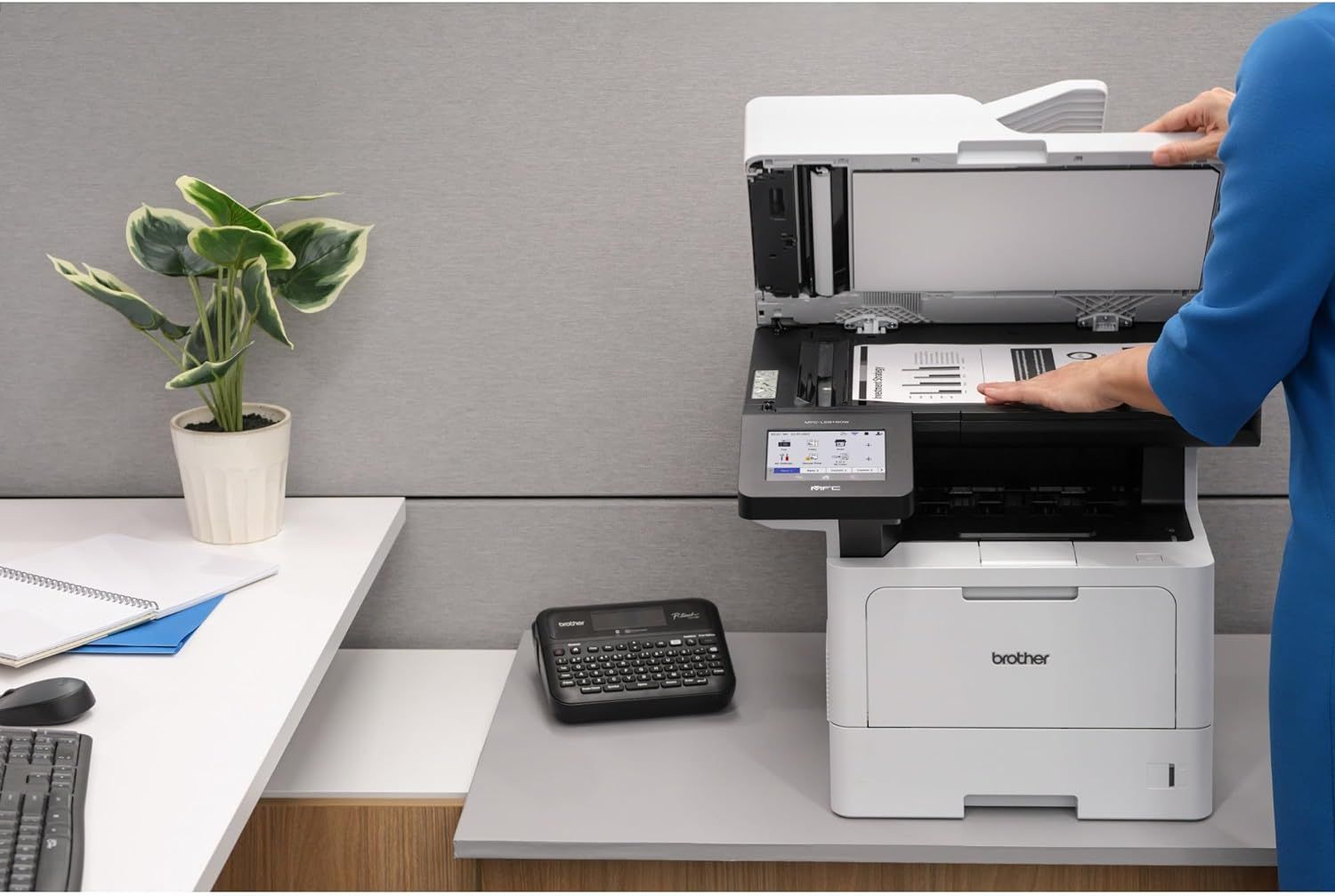 Brother MFC-L5915DW Wireless Business Laser Monochrome All-in-One Printer