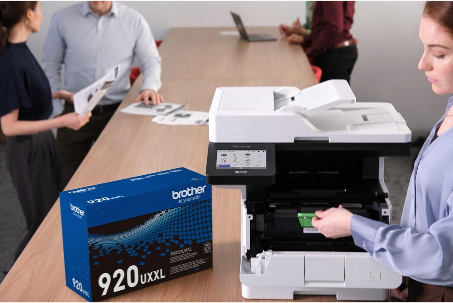 Brother MFC-L5915DW Wireless Business Laser Monochrome All-in-One Printer