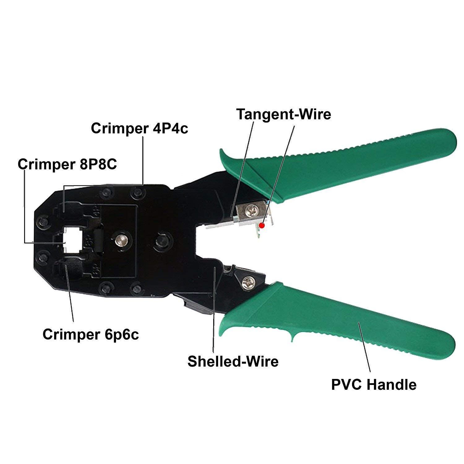 OB-315 Crimping Tool With wire stripper All in one Crimp 8P8C