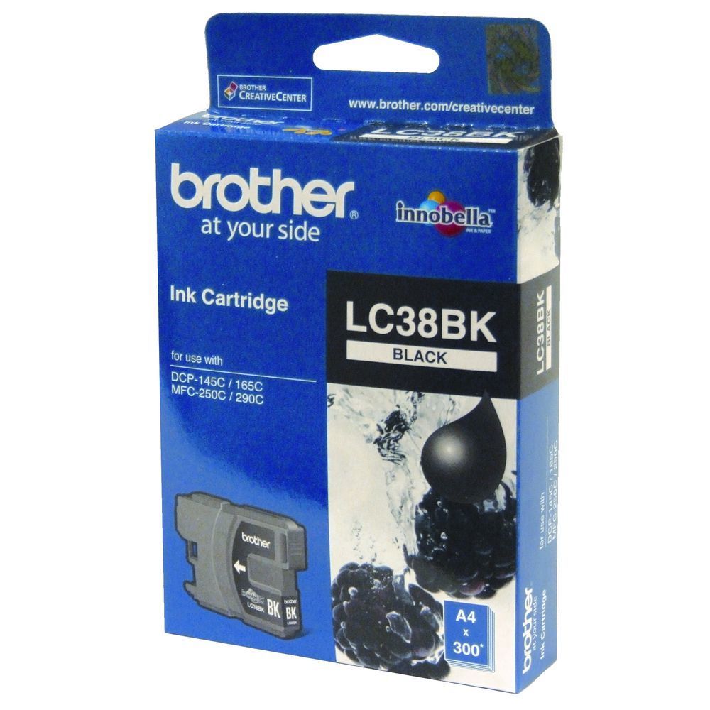 Brother LC38 Ink Cartridge, Black