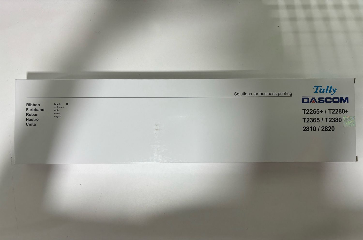 Tally T2265+, T2280+, T2365, T2380 Ribbon Cartridge Tally T2265+, T2280+, T2365, T2380 Ribbon Cartridge