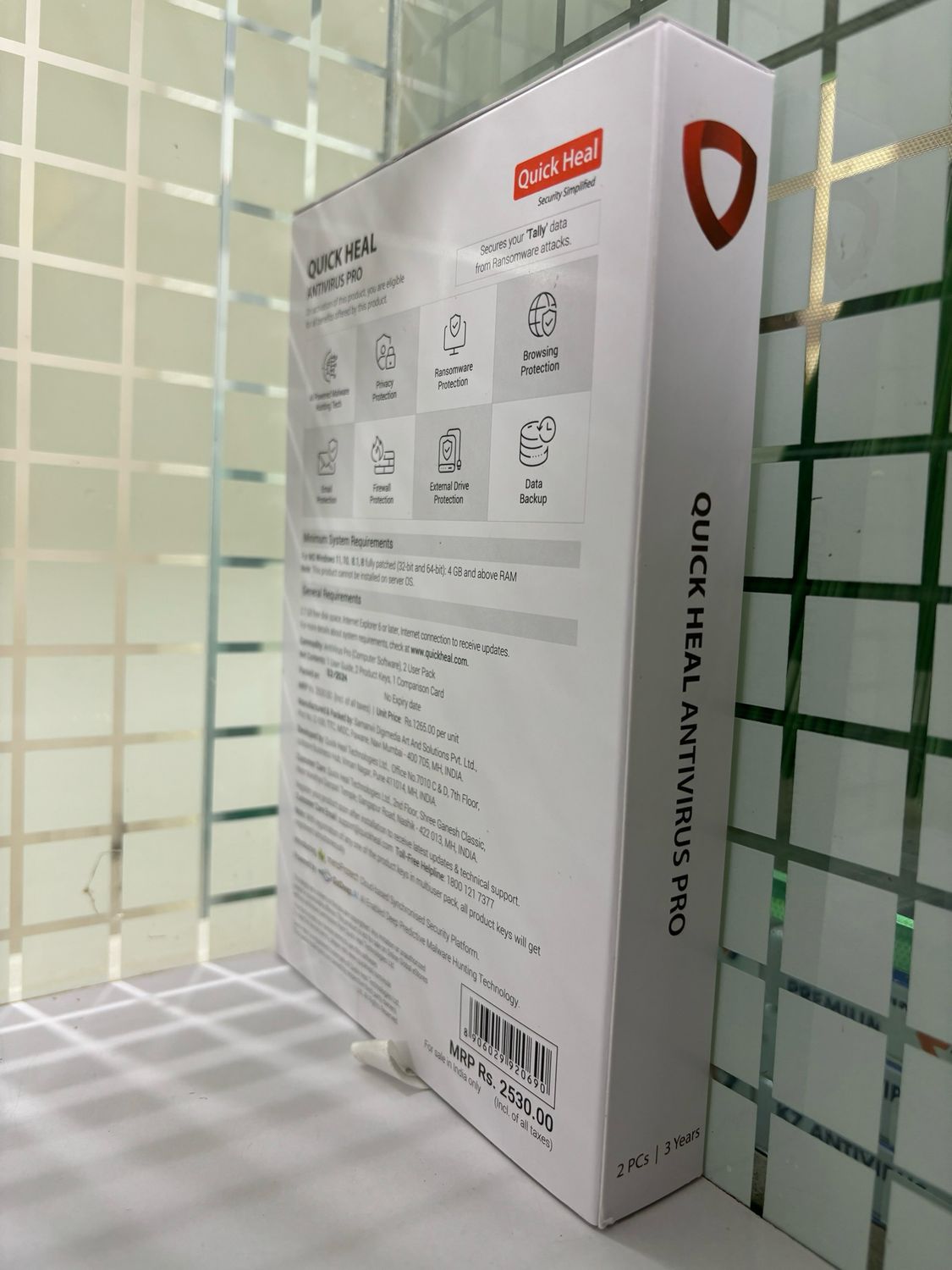 (New) 2 User, 3 Year, Quick Heal Antivirus Pro