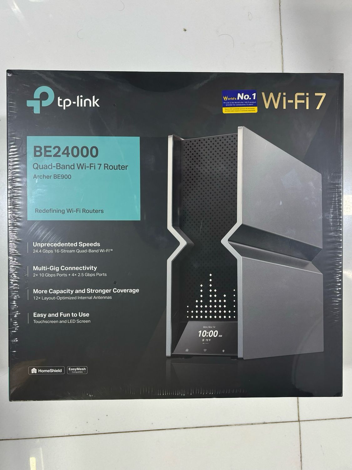 TP-Link Archer BE900 Quad-Band BE24000 WiFi 7 Router TP-Link Archer BE900 Quad-Band BE24000 WiFi 7 Router