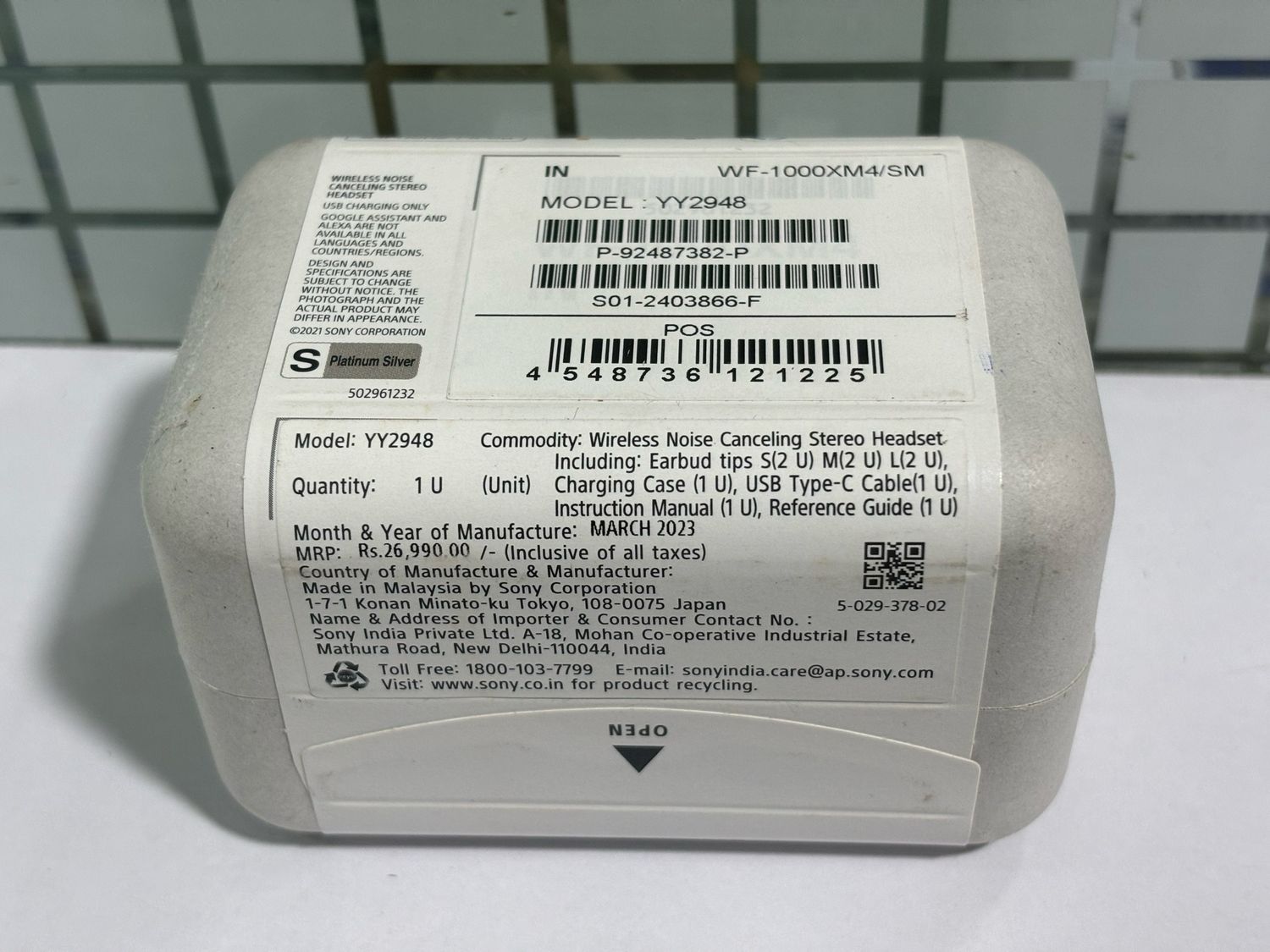 Sony WF-1000XM4 Industry Leading ANC True Wireless Earbuds