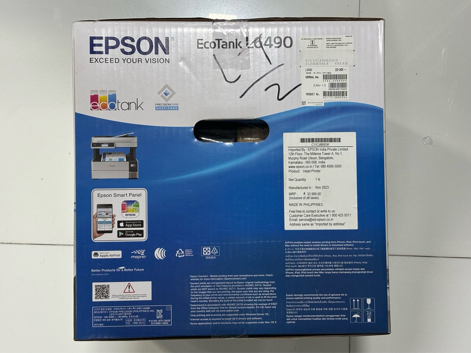 Epson EcoTank L6490 A4 Ink Tank Printer