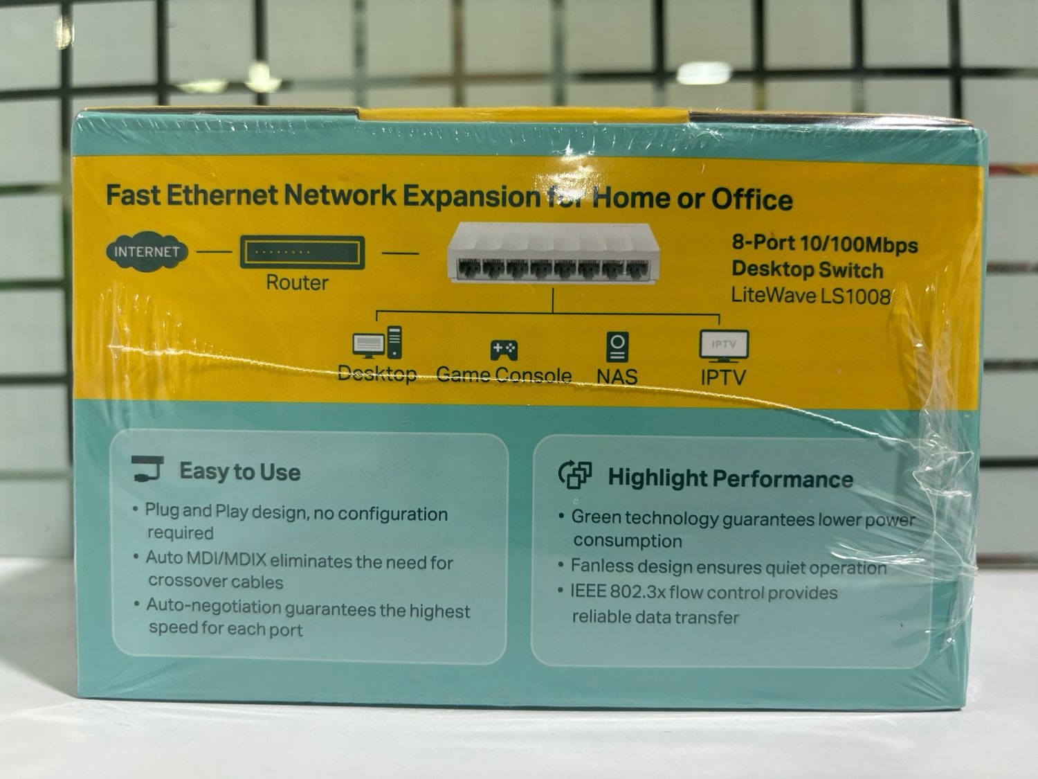 (New) TP-Link LS1008 8 Ports 10/100Mbps Desktop Switch (New) TP-Link LS1008 8 Ports 10/100Mbps Desktop Switch