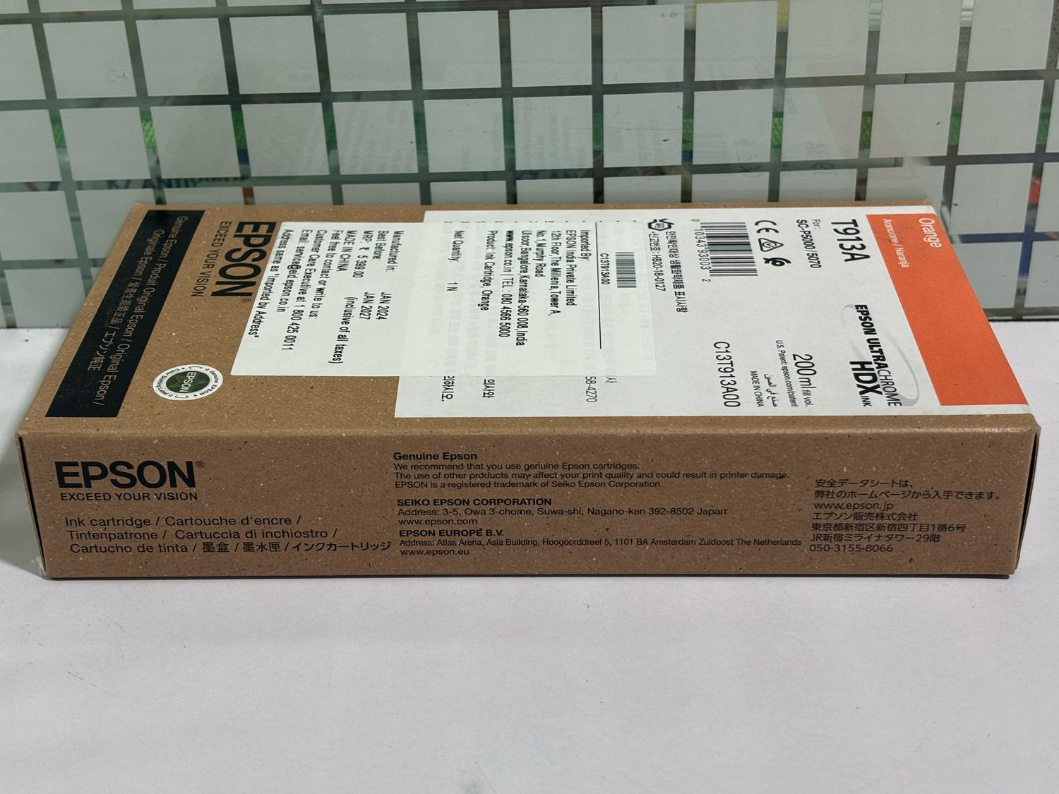 Epson T913A Orange Ink Cartridge, 200ml Epson T913A Orange Ink Cartridge, 200ml