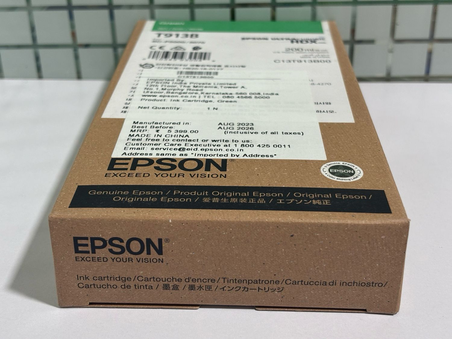 Epson T913B Green Ink Cartridge, 200ml Epson T913B Green Ink Cartridge, 200ml