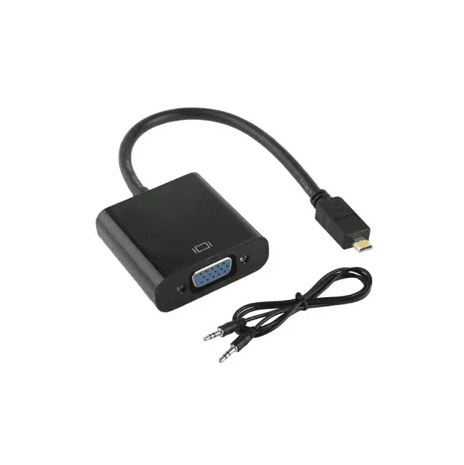 Micro HDMI to VGA Converter Cable With AUDIO