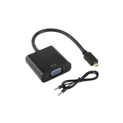Micro HDMI to VGA Converter Cable With AUDIO