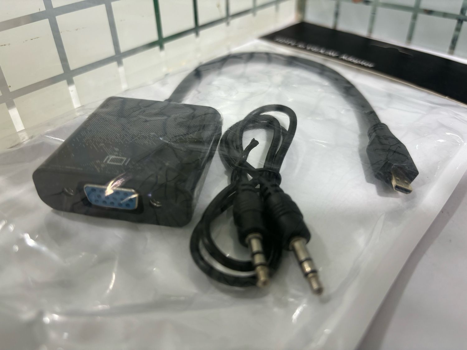 Micro HDMI to VGA Converter Cable With AUDIO