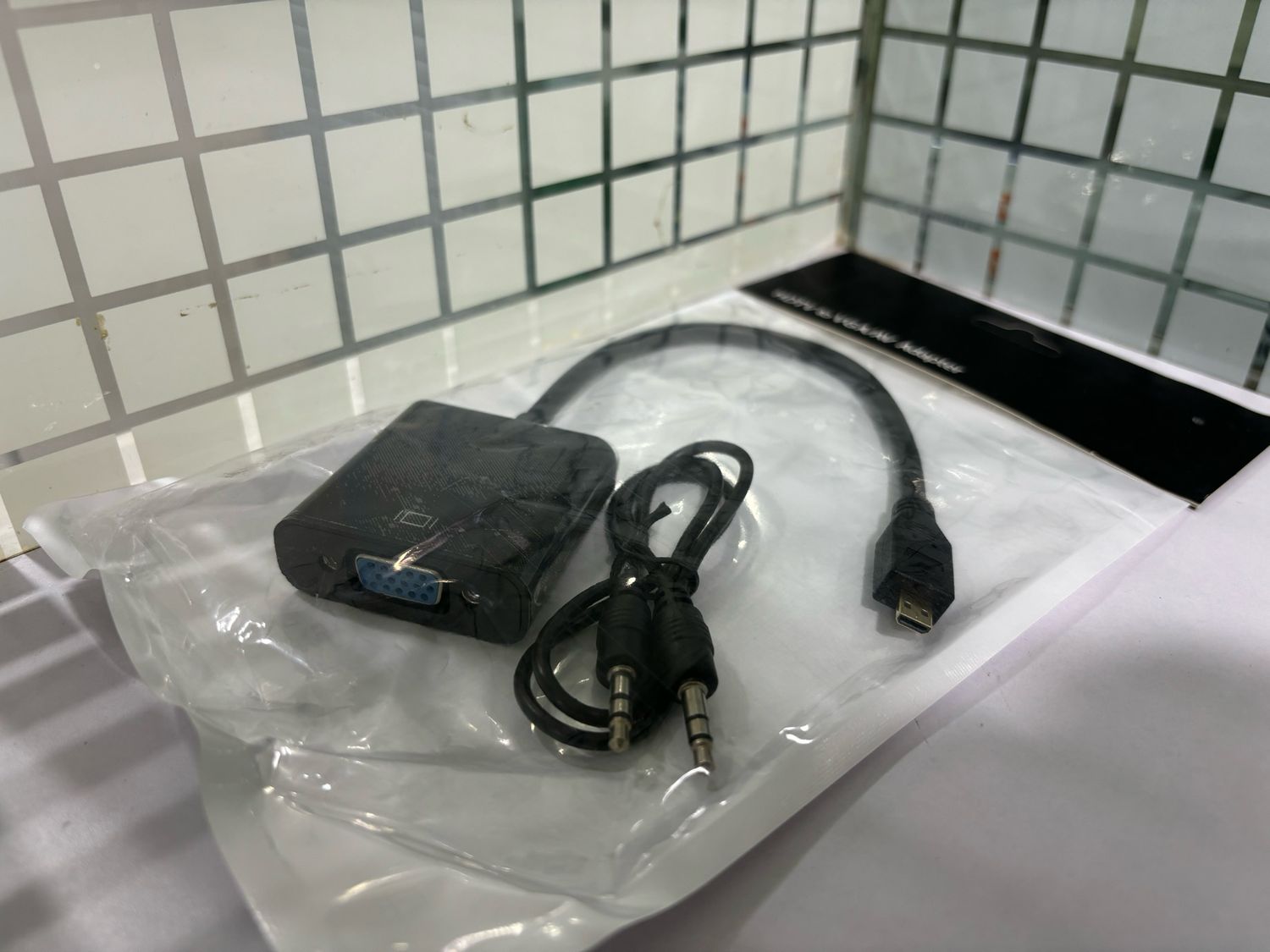 Micro HDMI to VGA Converter Cable With AUDIO