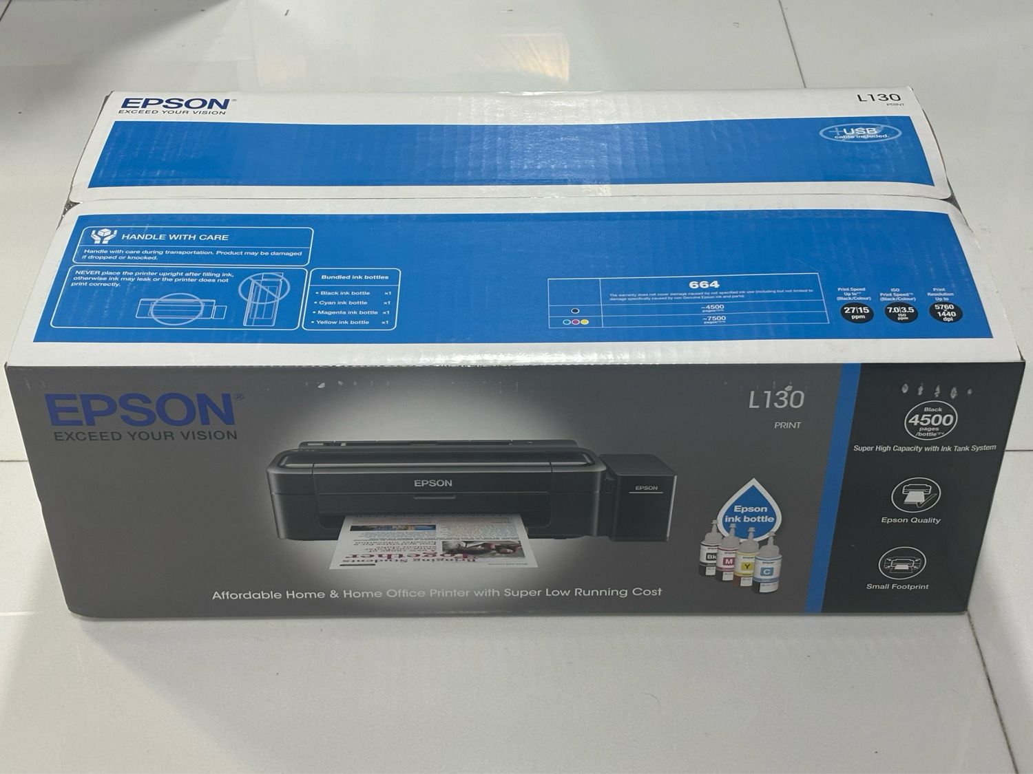 Epson Ecotank L130 Single Function Ink tank Printer