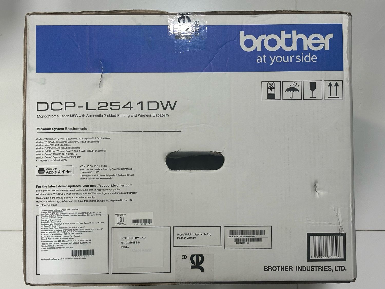 Brother DCP-L2541DW Multi-Function Monochrome Laser Printer Brother DCP-L2541DW Multi-Function Monochrome Laser Printer