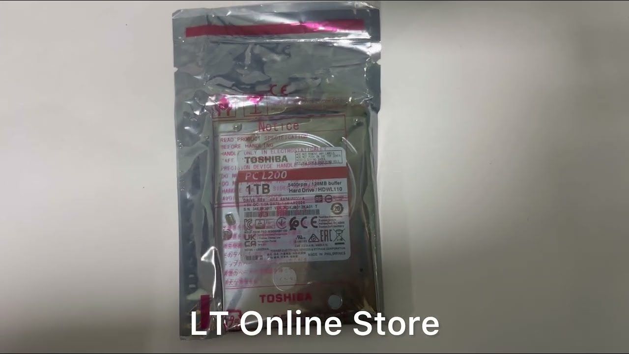 Toshiba 1TB Laptop 2.5 sata Internal Hard Drive
