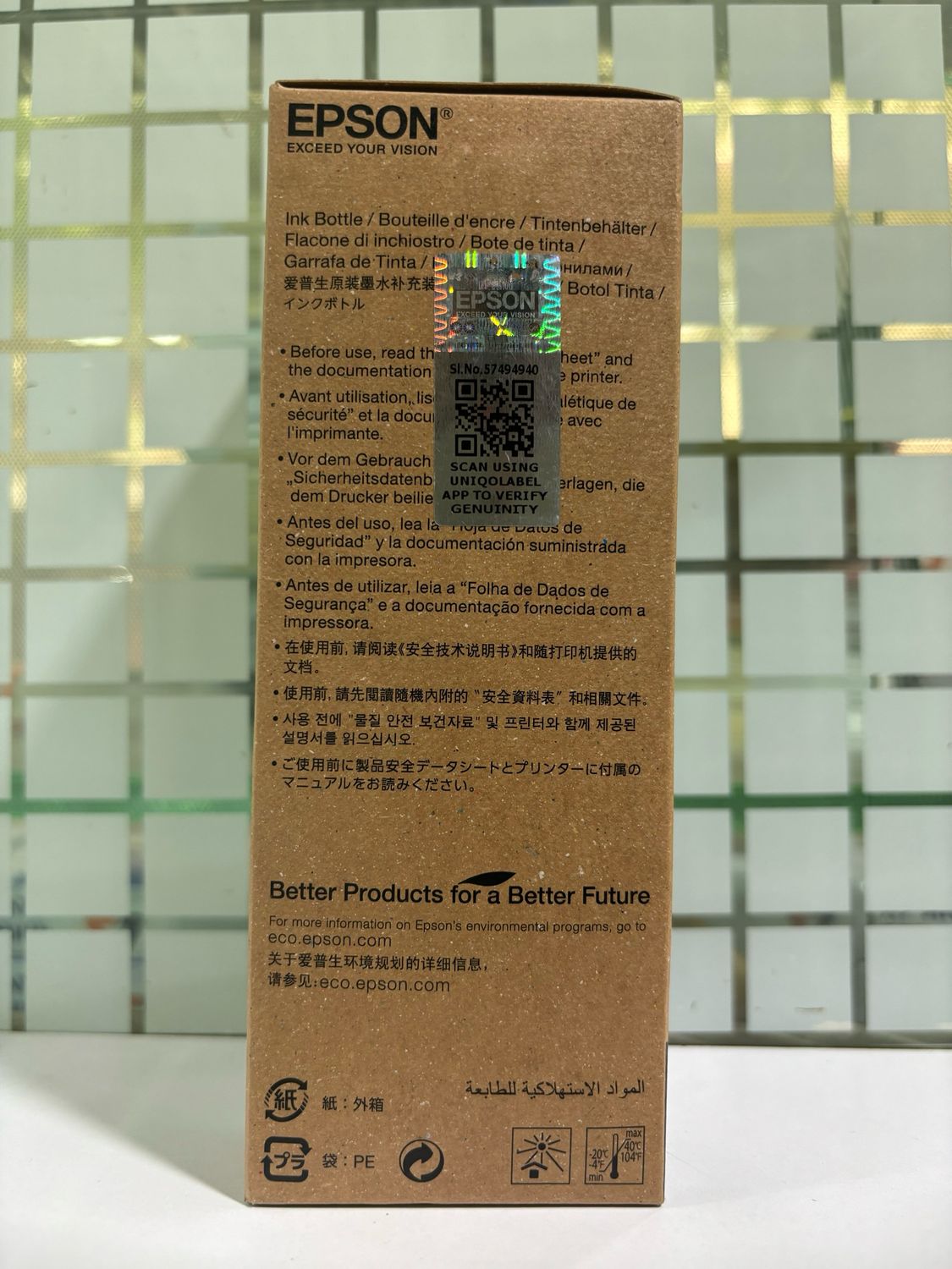 Epson T49K1 Black Genuine Ink bottle