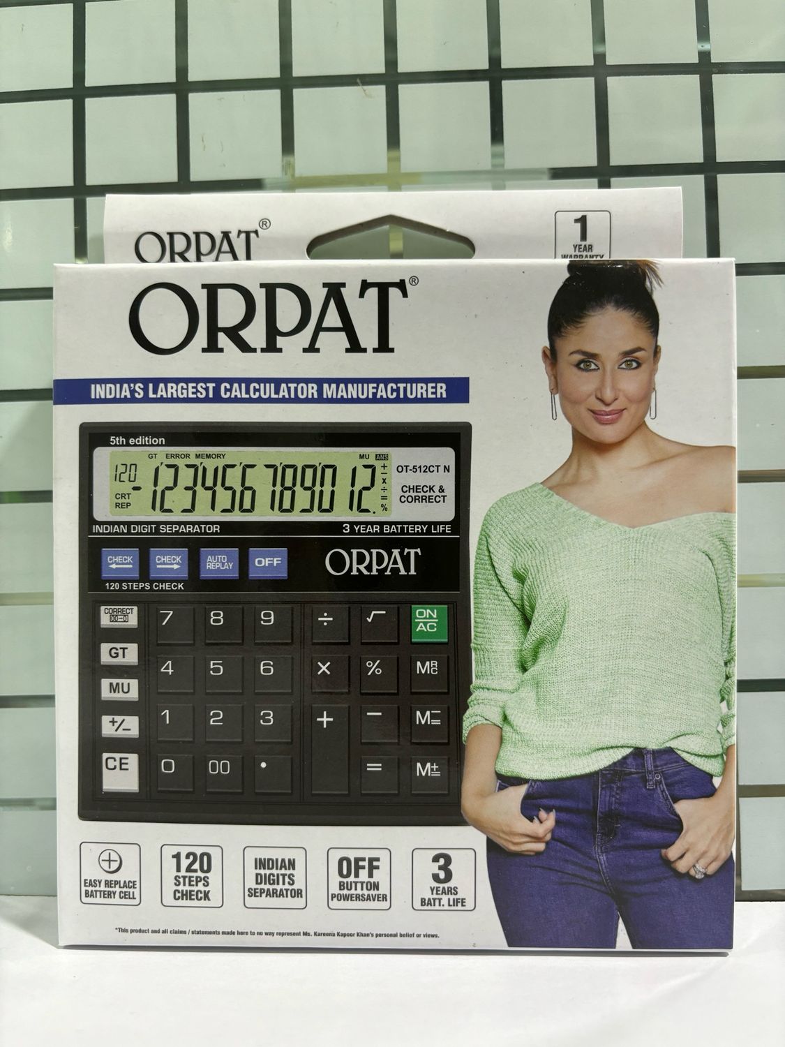 Orpat OT512GT N Calculator (Pack of 10) Rs.1750 LT Online Store