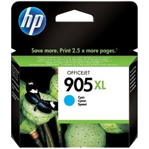 HP Officejet 905XL Ink Cartridge, Cyan (T6M05CAA)