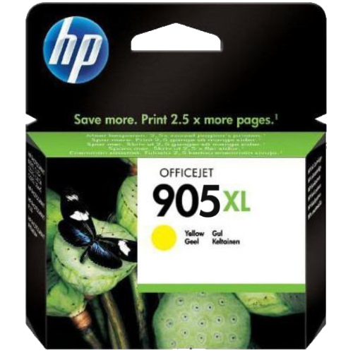 HP Officejet 905XL Ink Cartridge, Yellow (T6M13YAA)