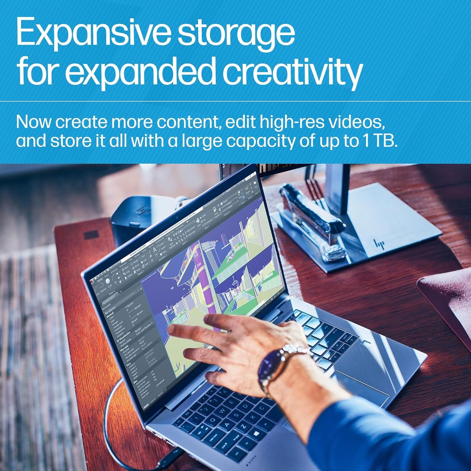 HP P900 1 TB Portable SSD (848V0AA) Black