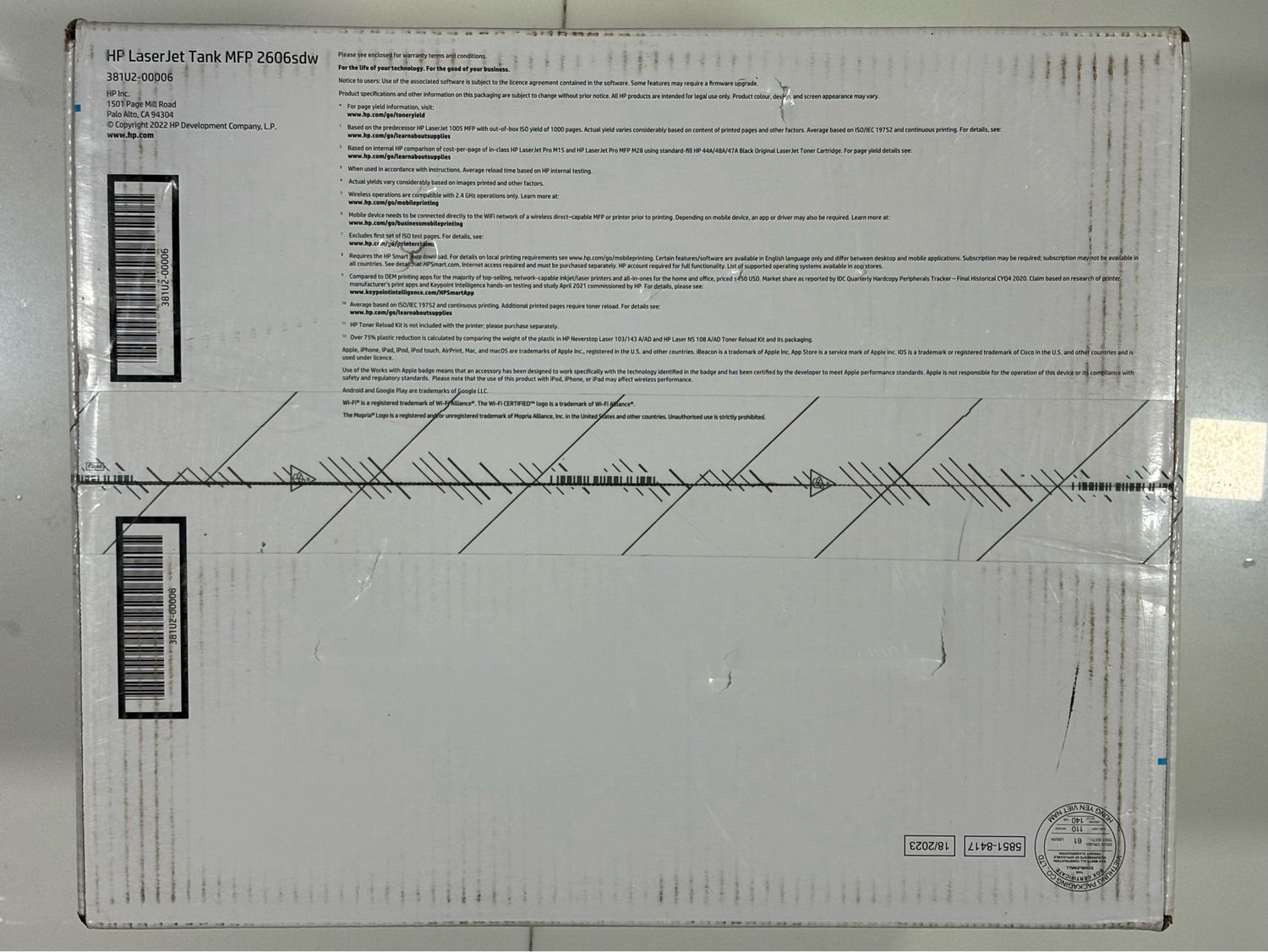 HP 2606sdw Multifunction 22ppm Toner Tank Printer HP 2606sdw Multifunction 22ppm Toner Tank Printer