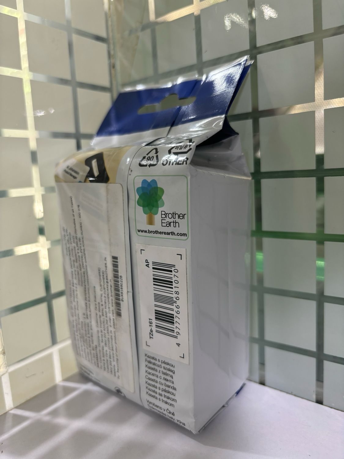 Brother Tze-161 Black on Clear 36mm Label Tape Brother Tze-161 Black on Clear 36mm Label Tape