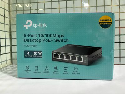 TP Link TL-SF1005P 5-Port Desktop PoE Switch with 4-Port PoE