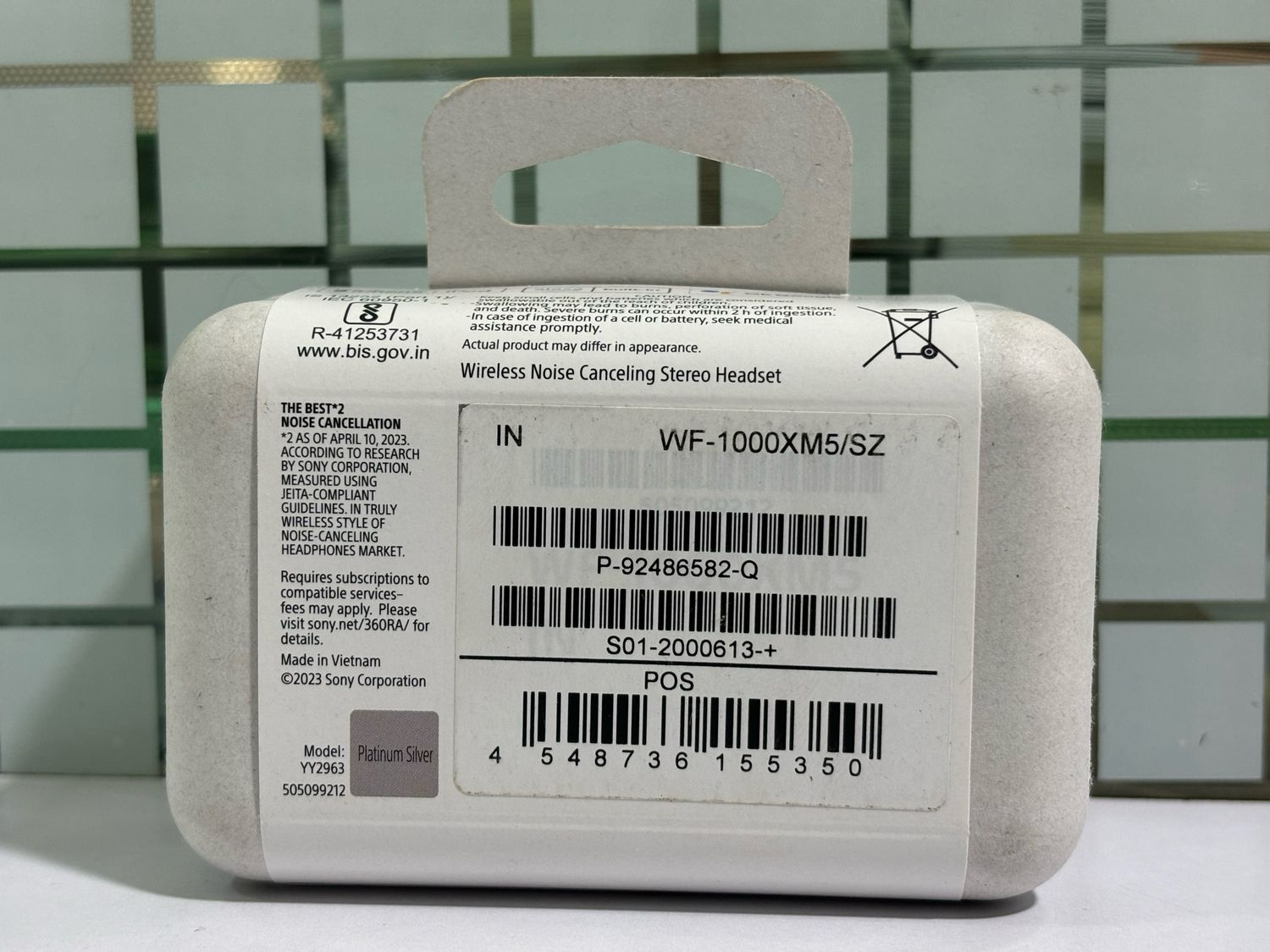 Sony WF-1000XM5 Wireless Noise Canceling Earbuds (Silver)