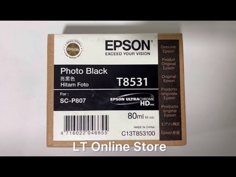 Epson T8531 Photo Black Ink Cartridge (80ml) Epson T8531 Photo Black Ink Cartridge (80ml)