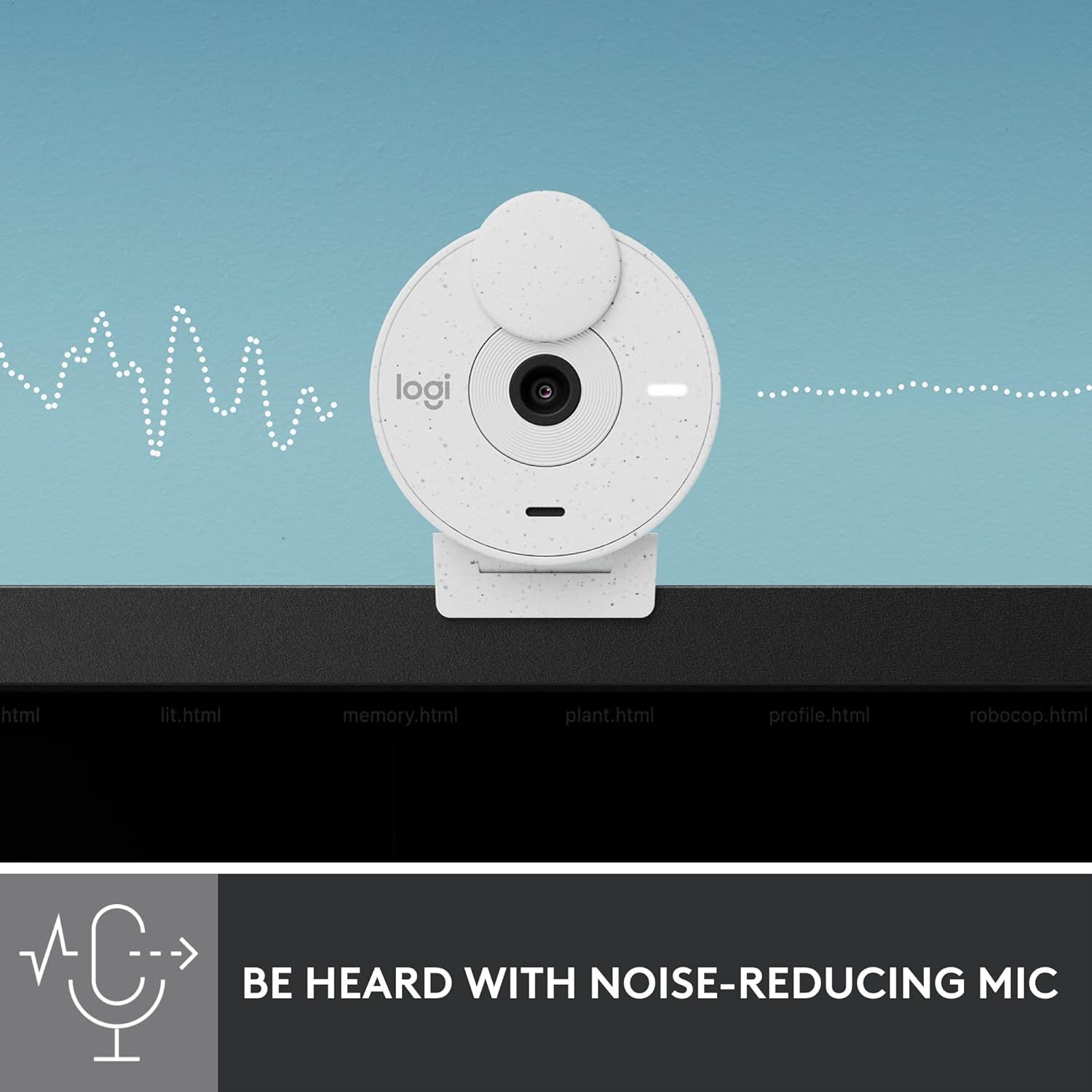 Logitech Brio 300 Full Hd Webcam with Privacy Shutter White