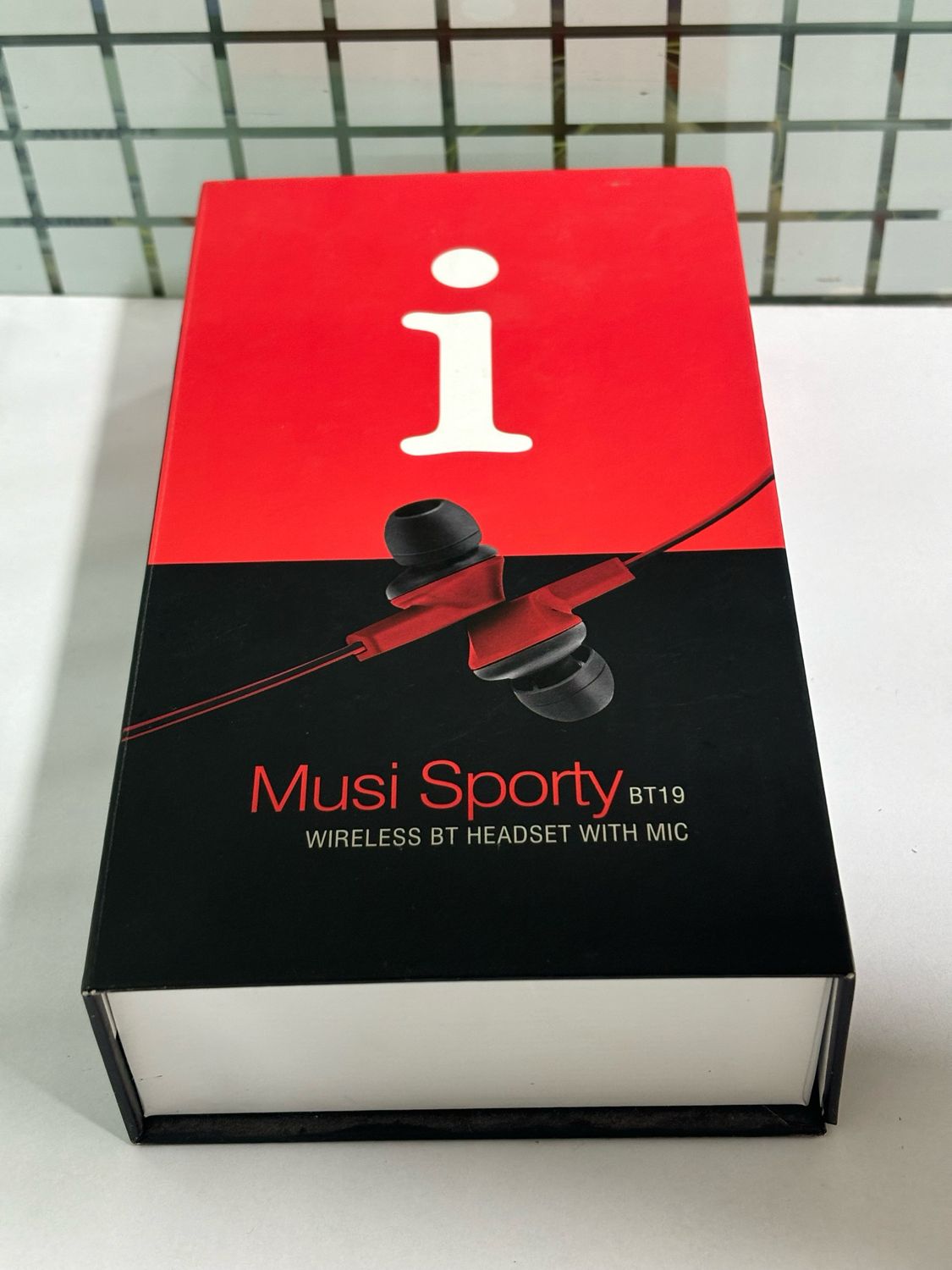 iBall Musi Sporty BT19 Wireless Sports Headset (Black and Red)