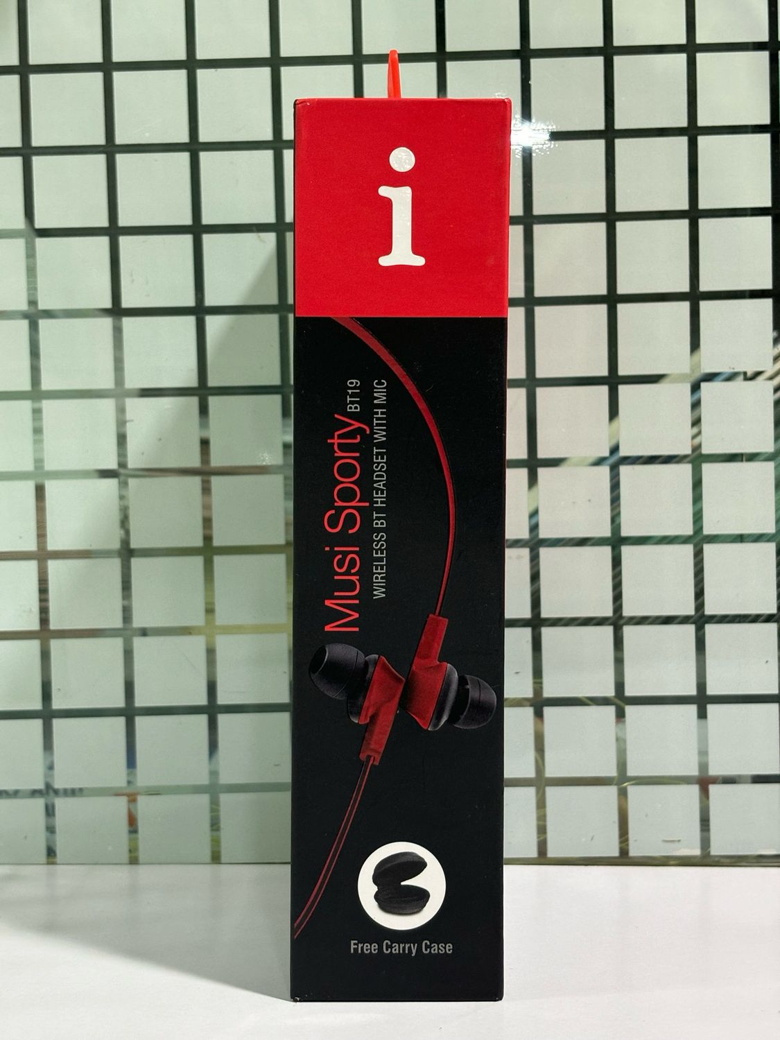 iBall Musi Sporty BT19 Wireless Sports Headset (Black and Red)