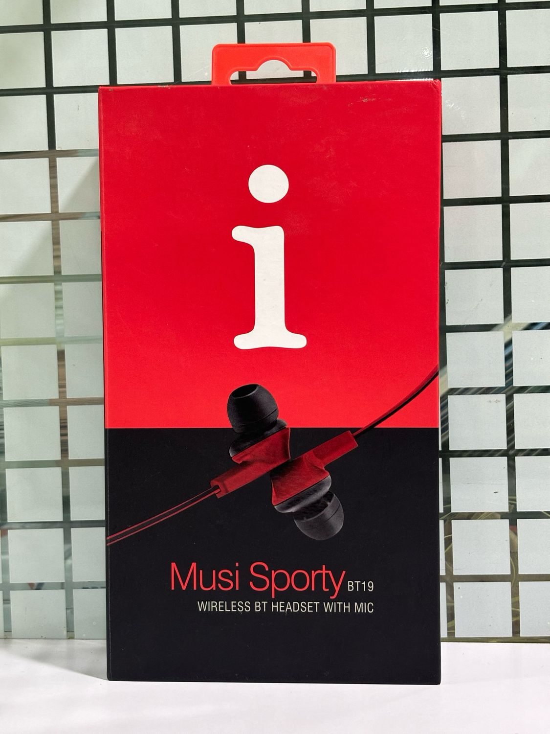 iBall Musi Sporty BT19 Wireless Sports Headset (Black and Red)
